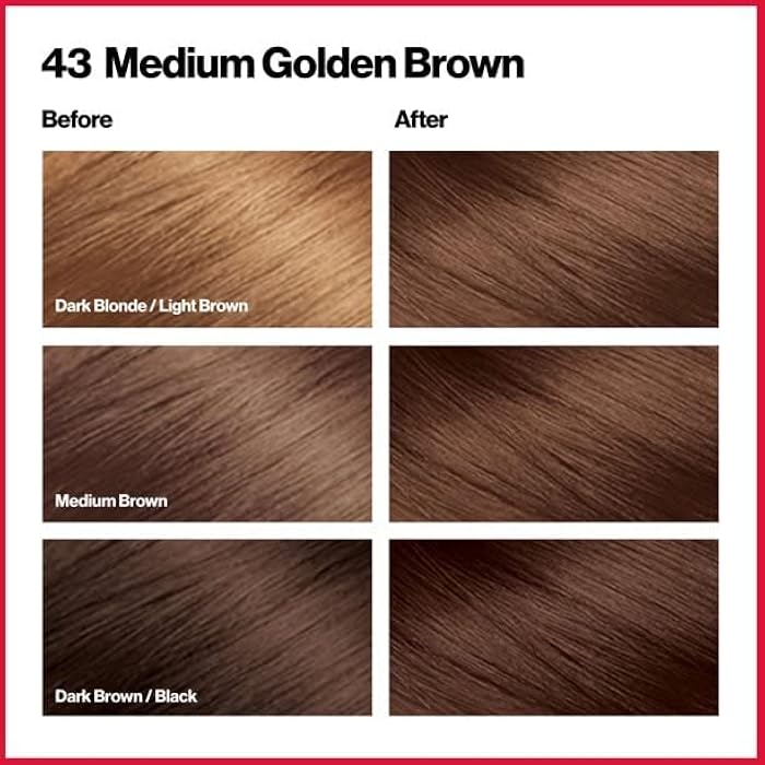 Revlon ColorSilk Hair Color [43] Medium Golden Brown 1 ea (Pack of 2) - Image 3